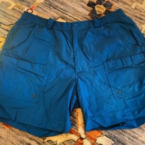 Men's Blue Cargo Shorts
